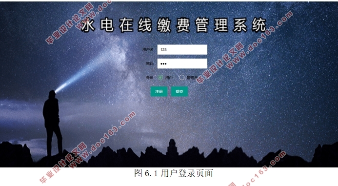 水电在线缴费管理系统的设计与实现(SSM框架,Eclipse,MySQL)