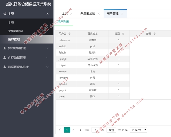 虚拟智能仓储—数据采集与综合管理子系统设计(SSM框架,MySQL)