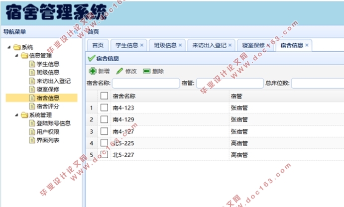某学校学生宿舍物业管理信息系统的设计(SpringMVC,MySQL)