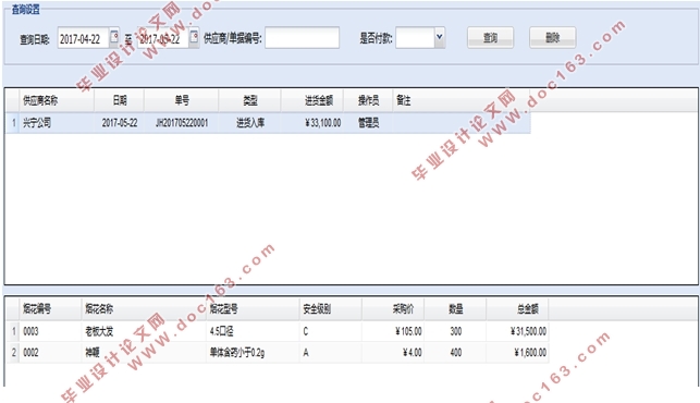 烟花爆竹经销商进销存管理系统的设计(SSH,MySQL)