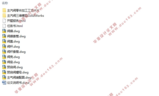 抽汽凝汽式汽轮机主汽阀结构及加工工艺设计(含CAD图,SolidWorks三维图)