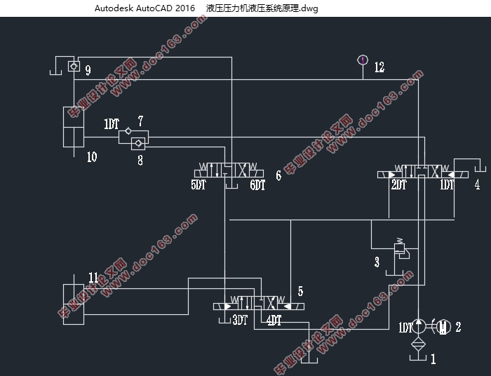 基于西门子PLC1200的液压式压力机控制系统设计(含CAD图)