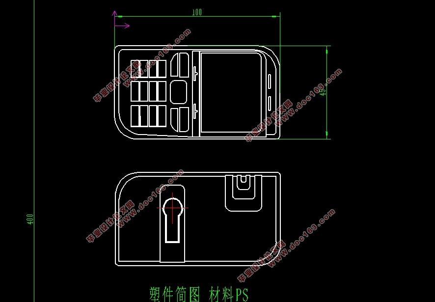 基于NX的手机前后盖薄壁件多件注塑模设计(含CAXA图,UG三维图)