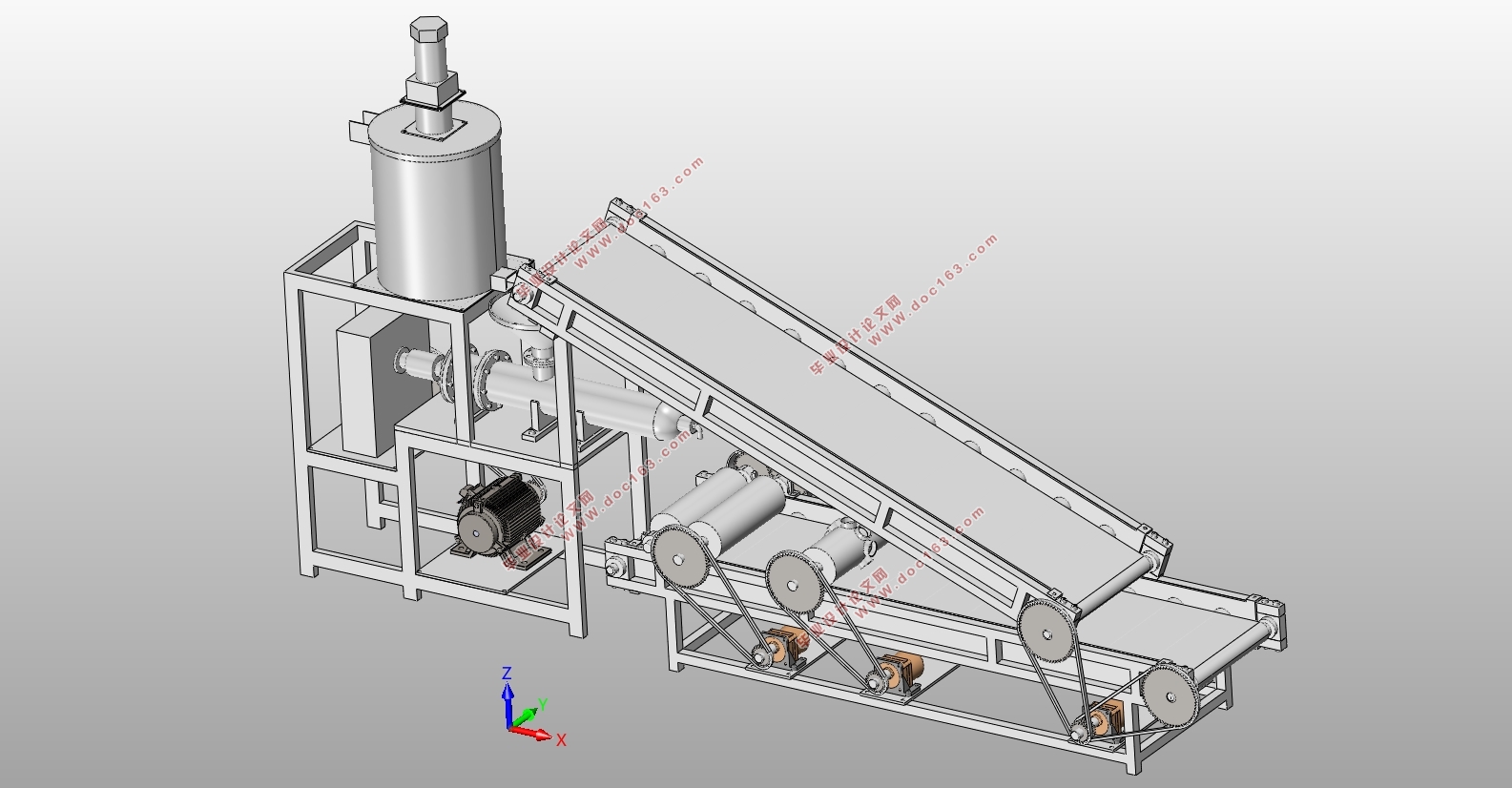 全自动饺子擀皮机(制皮机)(含CAD零件图装配图,SolidWorks三维图)