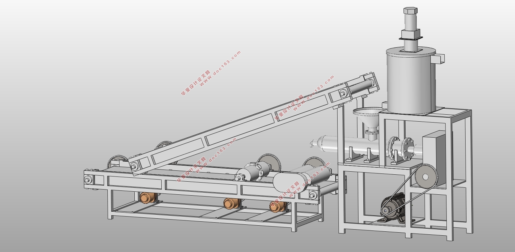 全自动饺子擀皮机(制皮机)(含CAD零件图装配图,SolidWorks三维图)