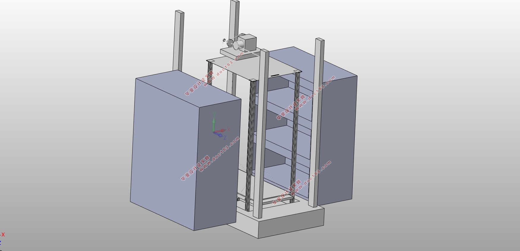 垂直升降立体车库设计(含CAD零件图装配图,SolidWorks三维图)