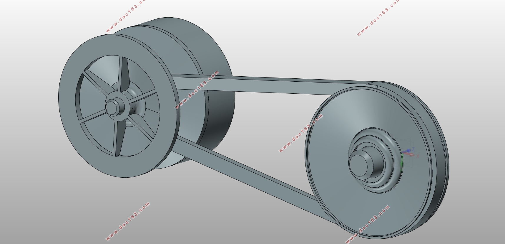 小型皮带式CVT无级变速器结构总体设计(含CAD图,SolidWorks三维图)