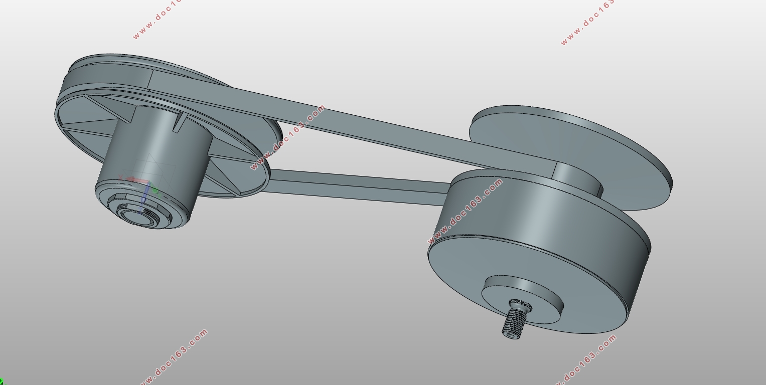 小型皮带式CVT无级变速器结构总体设计(含CAD图,SolidWorks三维图)