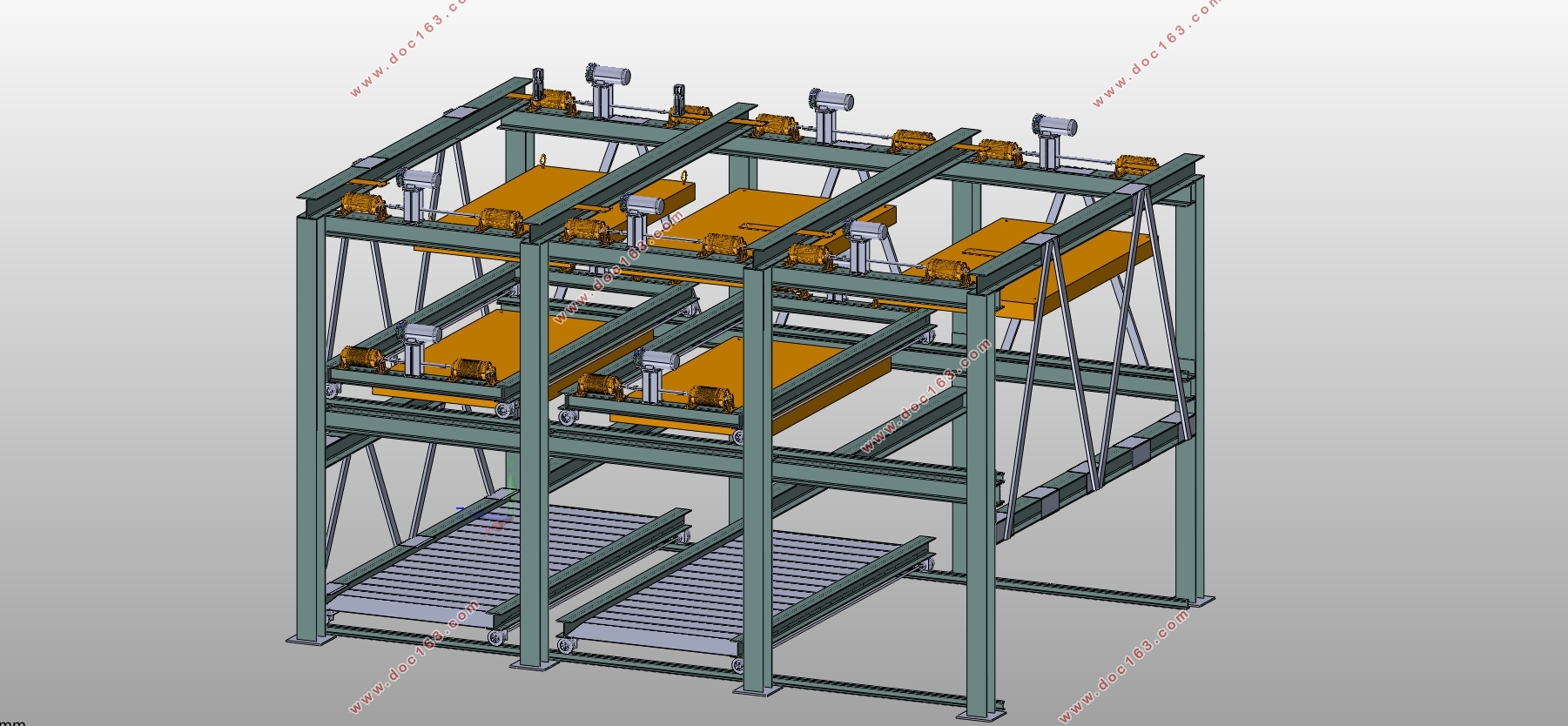 升降横移式立体车库的设计(含CAD零件图装配图,SolidWorks三维图)