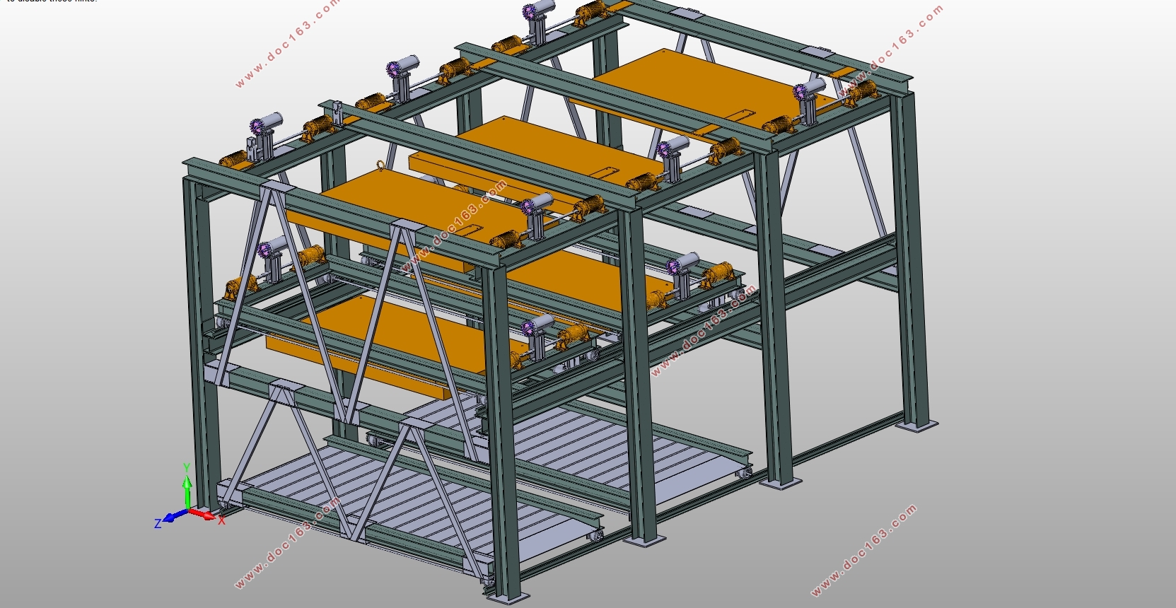 升降横移式立体车库的设计(含CAD零件图装配图,SolidWorks三维图)