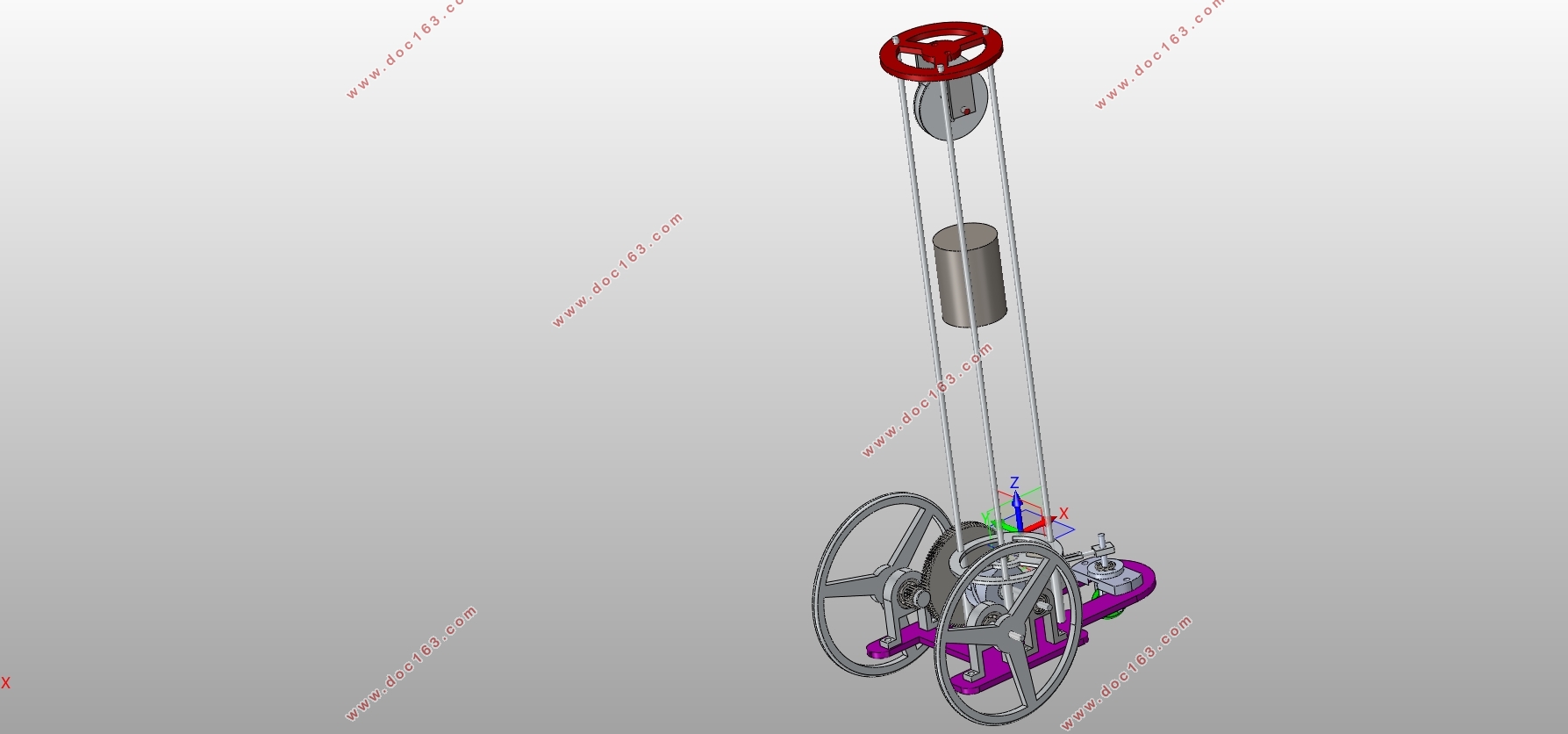 基于重力势能的S形轨迹无碳小车结构设计(含CAD图,SolidWorks三维图)