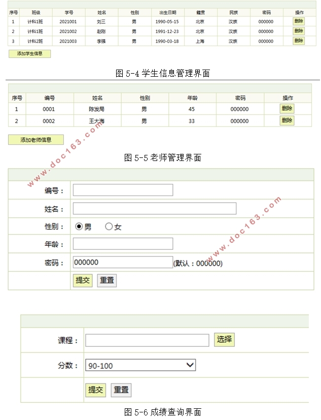 班主任管理系统的设计与实现(SSH,MySQL)