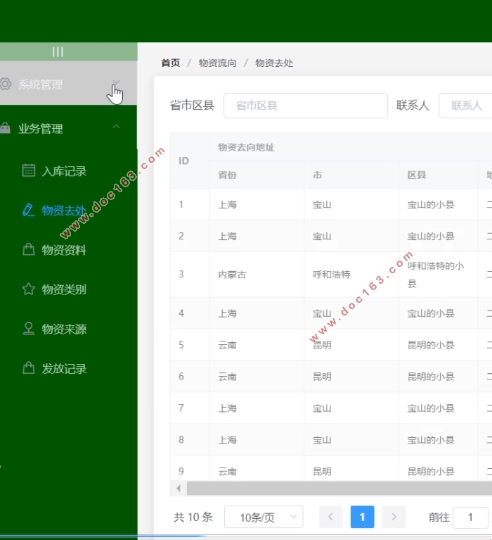 基于VUE的物资管理系统的设计与实现(MySQL)