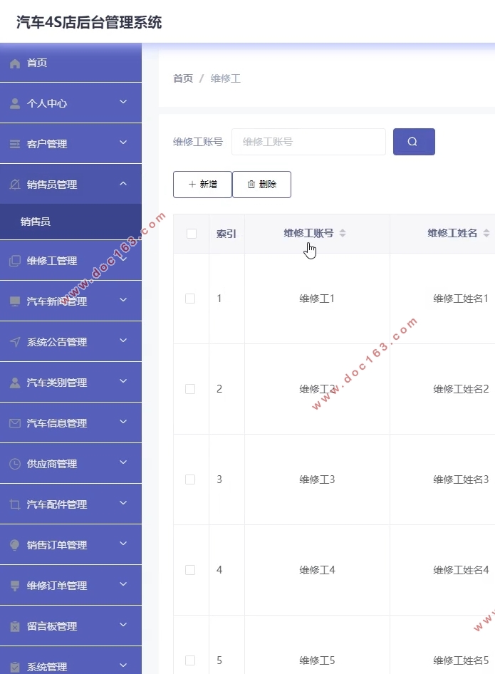 VUE基于SSM的汽车4S店后台管理系统的设计与实现(MySQL)