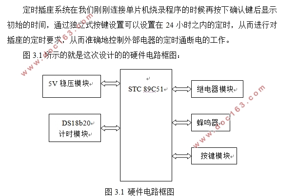 基于单片机的定时插座设计