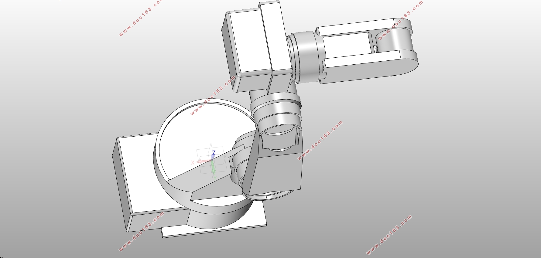 数控铣床六自由度上下料机器人设计(含CAD零件图装配图,SolidWorks三维图)