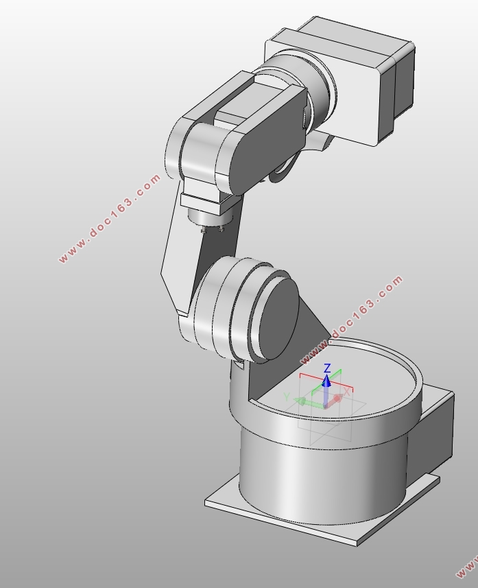 数控铣床六自由度上下料机器人设计(含CAD零件图装配图,SolidWorks三维图)