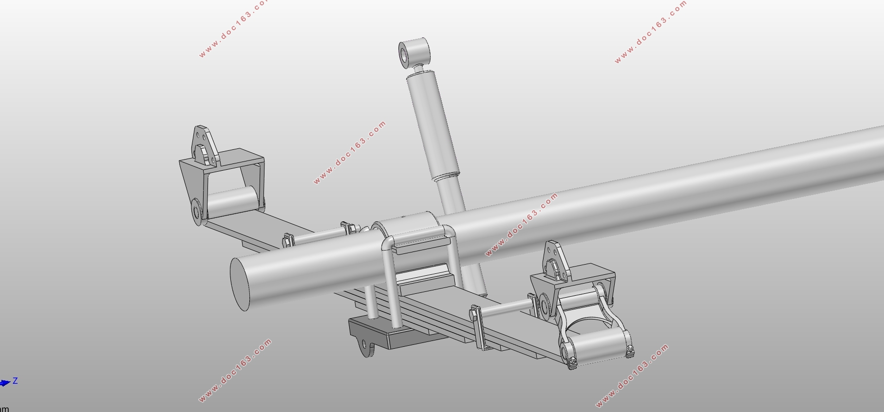 某微型车(上汽通用五菱面包车)后悬架设计(含CAD零件图装配图,SolidWorks三维图)