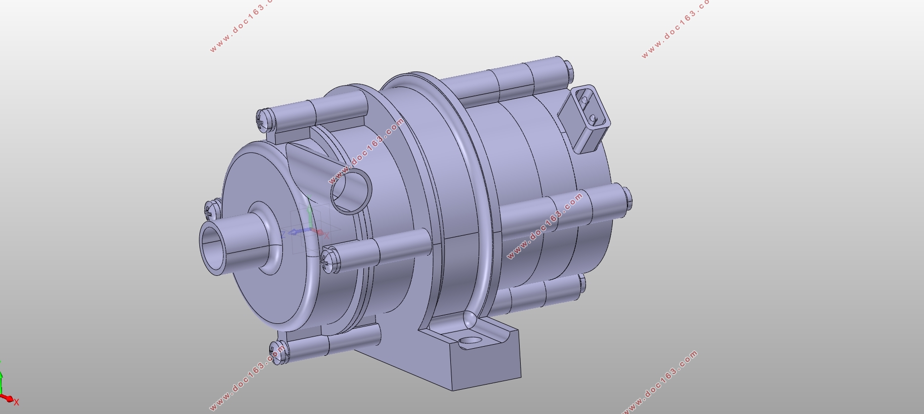 电动车冷却用电子水泵设计(含CAD零件图装配图,CATIA三维图)
