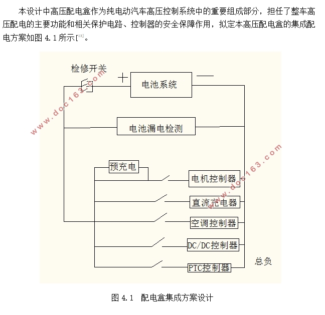 某款纯电动汽车高压配电盒设计及控制(含CAD图)