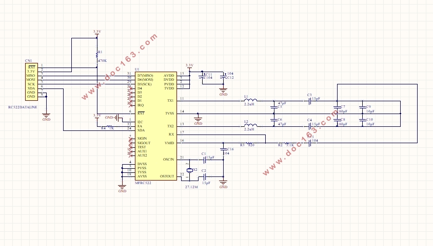 基于STM32的RFID读写设计(含电路图原理图,PCB图,程序)