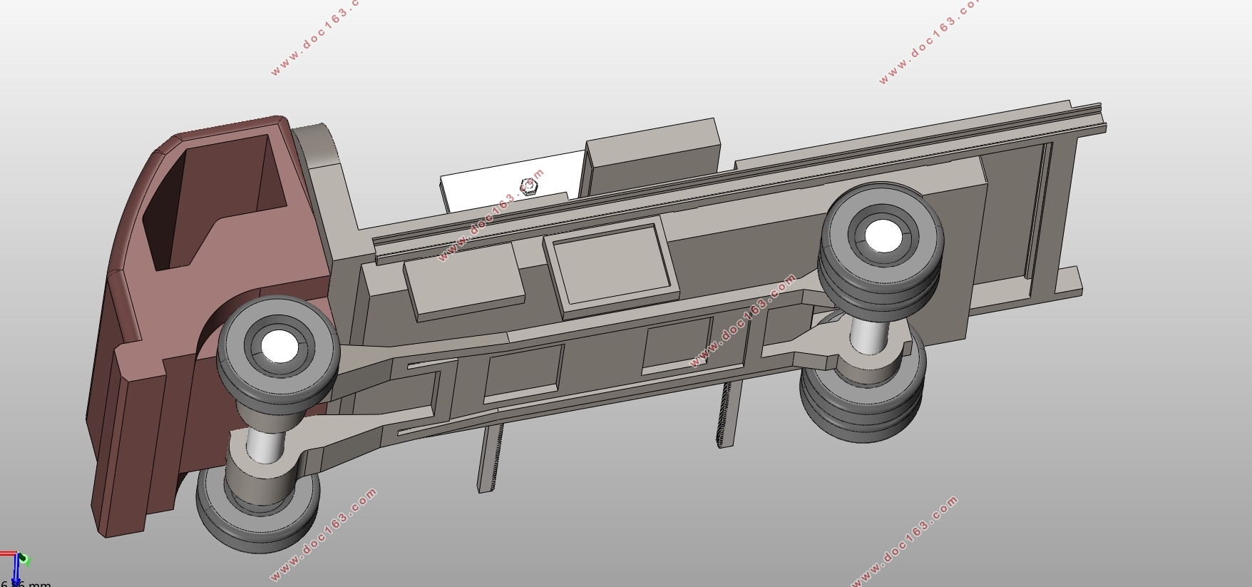 轻型侧位道路清障车的总体布置与设计(含CAD图,SolidWorks三维图)(英文版)