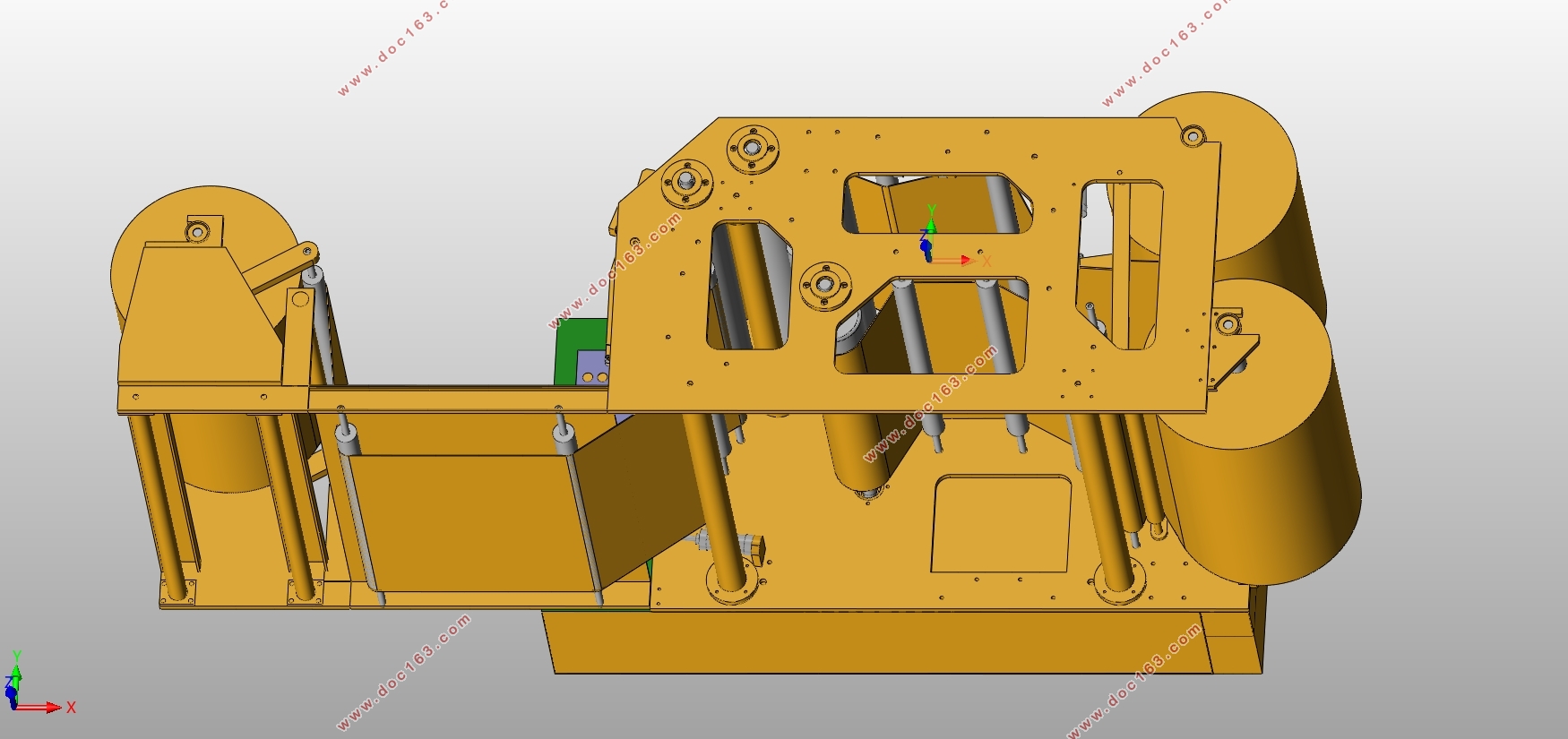 纱网涂布机的设计(含CAD零件图装配图,SolidWorks三维图)