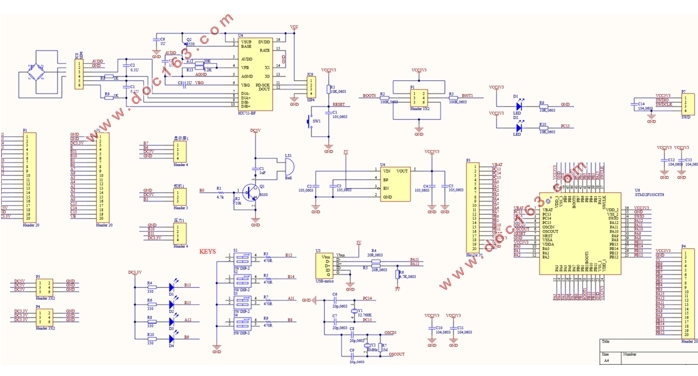 基于STM32单片机的电子秤控制系统设计—系统原理图与PCB制作