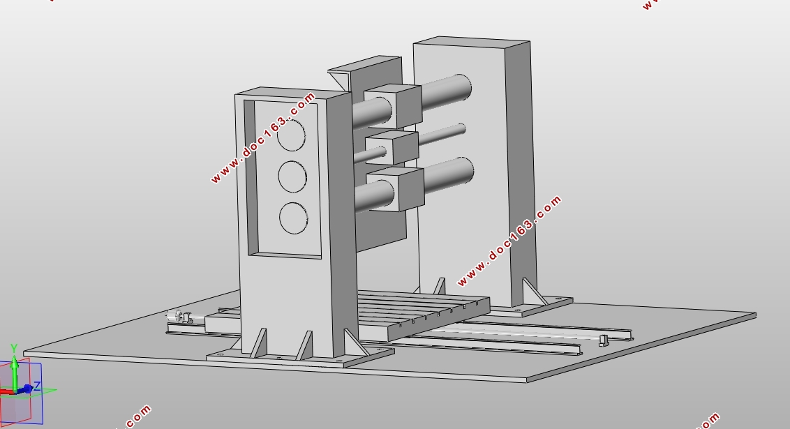 圆弧石材切割机床结构设计(含CAD装配图,SolidWorks三维图)