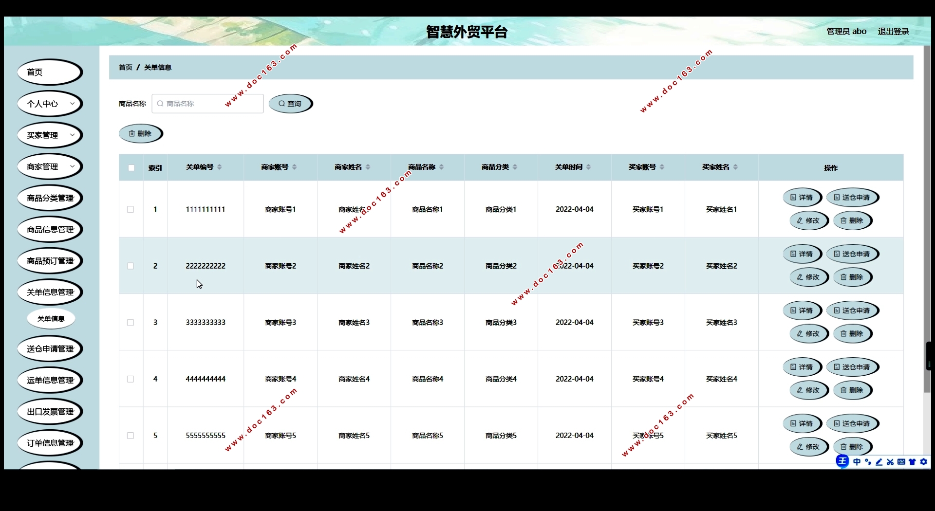 智慧外贸平台系统的设计与实现(Springboot,MySQL)
