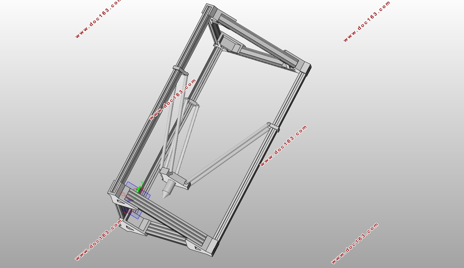 基于Delta结构的3D打印机虚拟样机设计及仿真(含SolidWorks三维图)