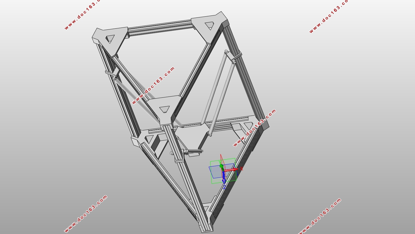 基于Delta结构的3D打印机虚拟样机设计及仿真(含SolidWorks三维图)