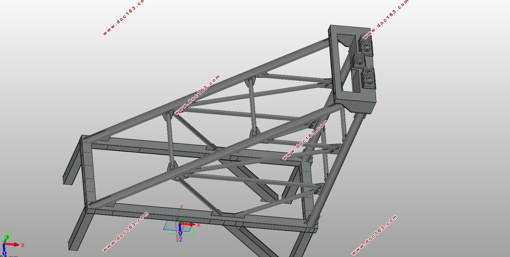 200T门座起重机总体及人字架结构设计(含CAD,SolidWorks三维图)