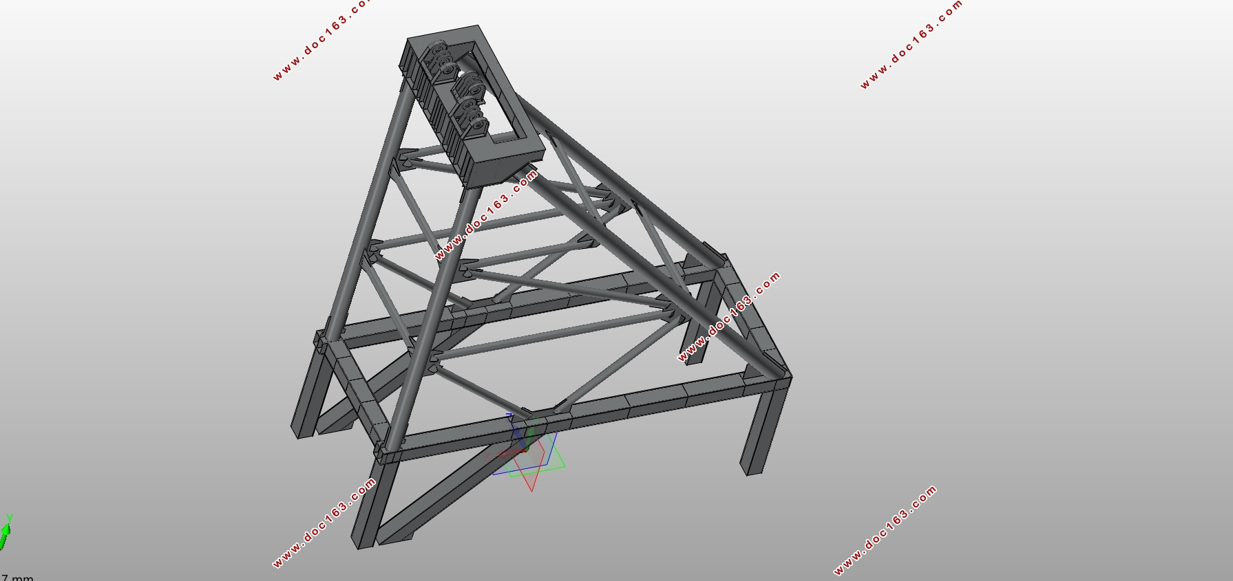 200T门座起重机总体及人字架结构设计(含CAD,SolidWorks三维图)