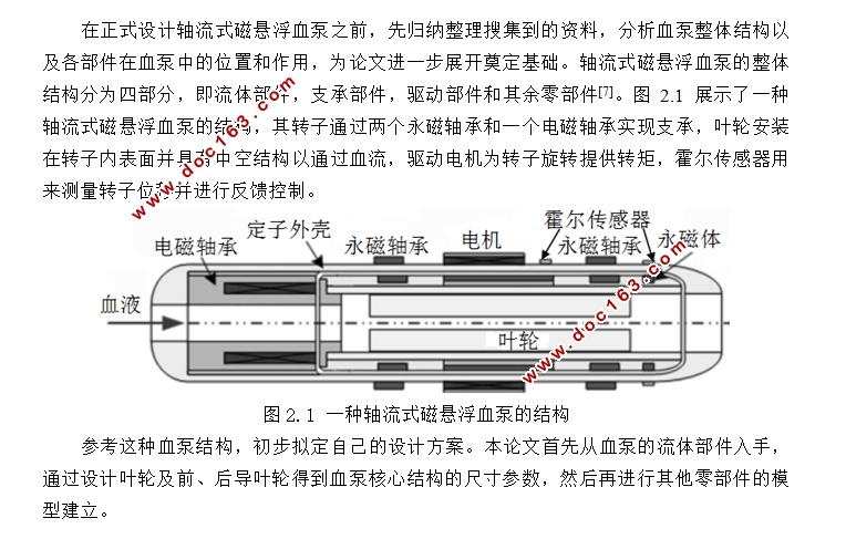 轴流式磁悬浮血泵的结构设计与分析(含CAD零件装配图)